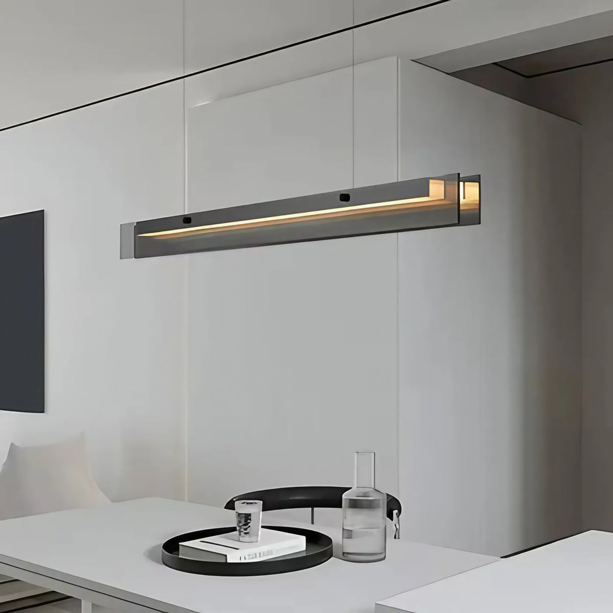 Suspension linéaire minimaliste à LED, tailles S, M et L