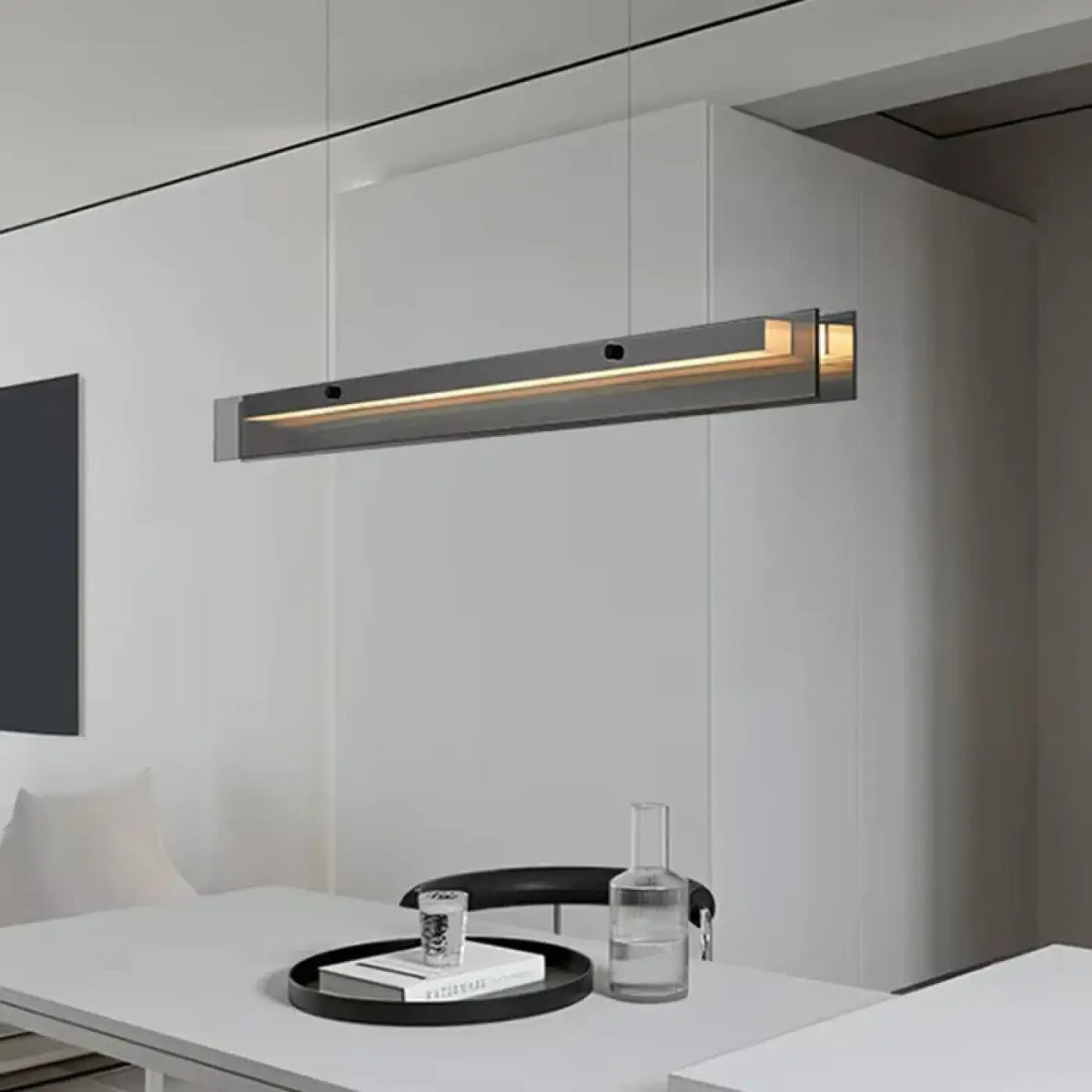Suspension linéaire minimaliste à LED, tailles S, M et L