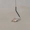 Suspension minimaliste à lumière ciblée, blanche ou noire, blanc