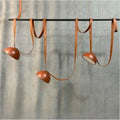 Suspension à longues sangles contemporaine, orange ou noir, orange