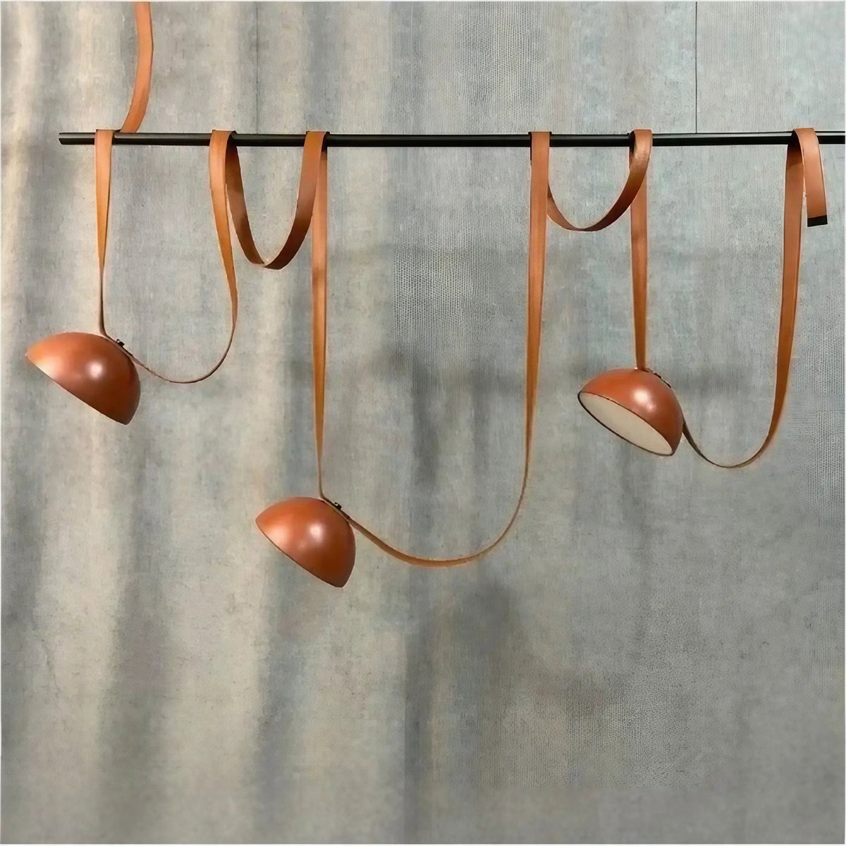 Suspension à longues sangles contemporaine, orange ou noir, orange