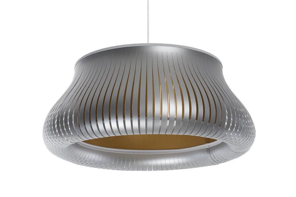 Suspension ronde argent et dorée, tailles S et M