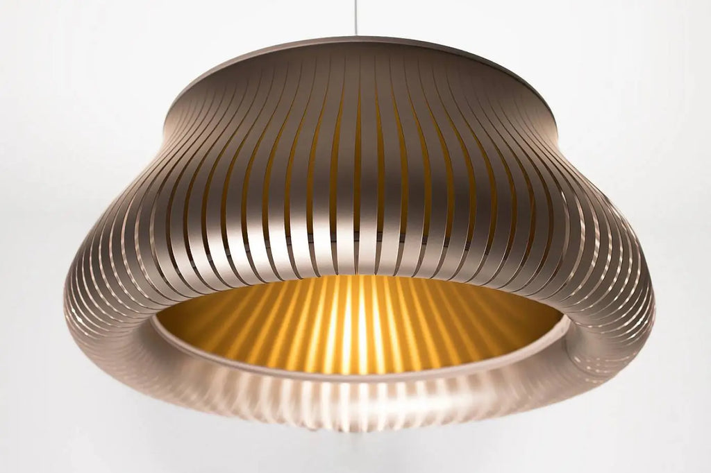 Suspension ronde argent et dorée, tailles S et M