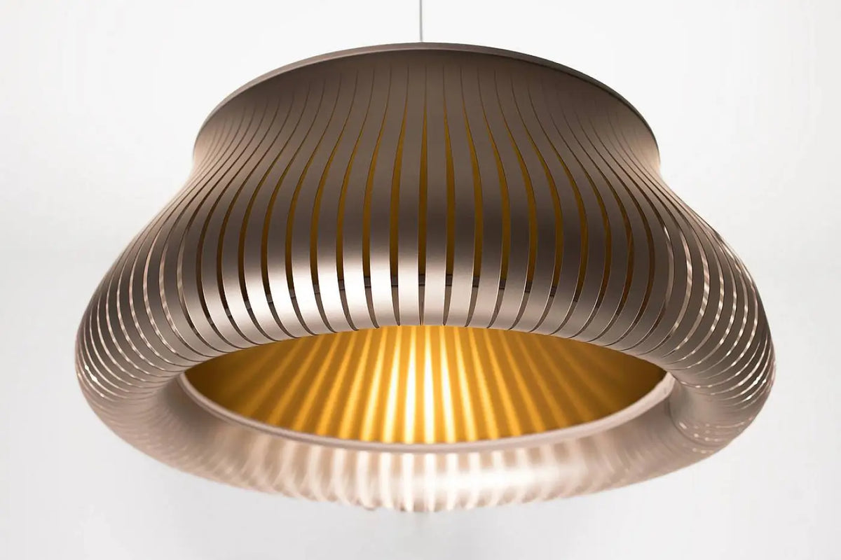 Suspension ronde argent et dorée, tailles S et M