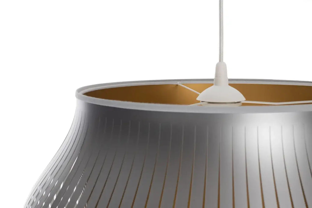 Suspension ronde argent et dorée, tailles S et M