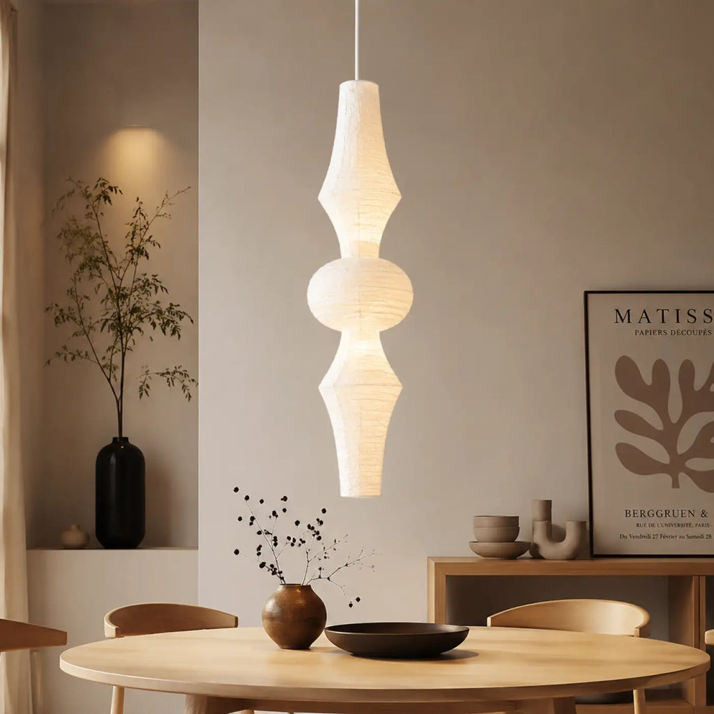 Suspension sculpturale en papier, grand format