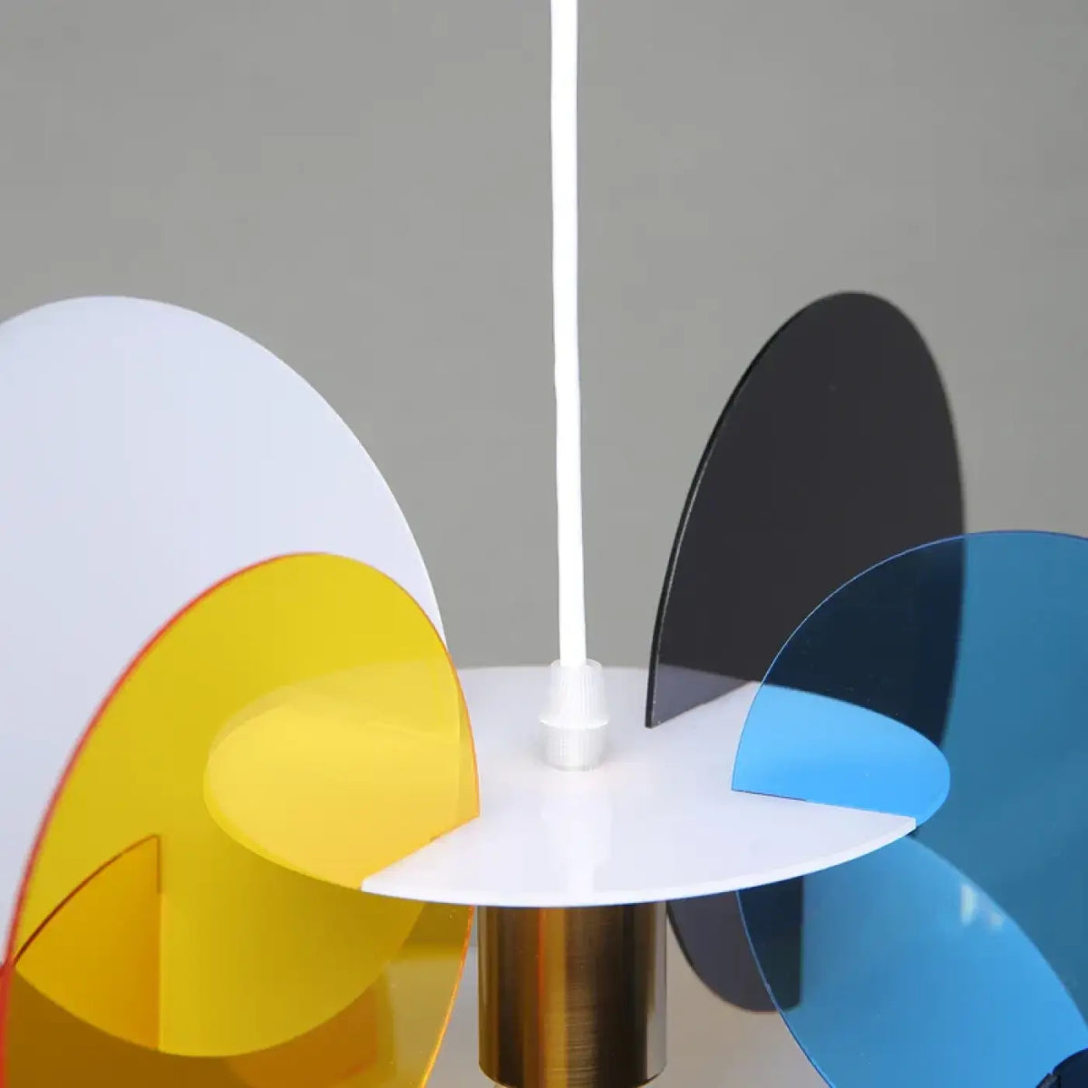 Suspension artistique en cercle coloré, trois modèles