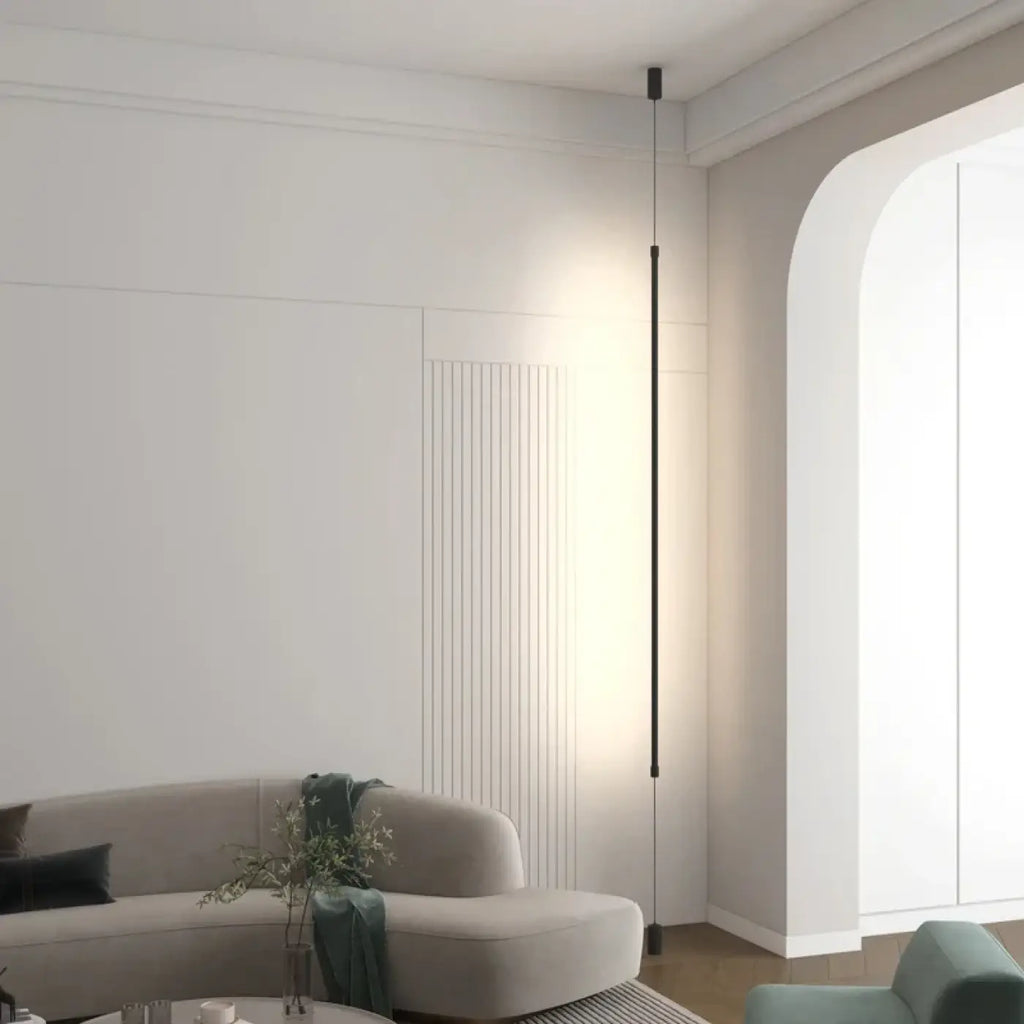 Luminaire à barre LED tendue du plafond au sol, S ou M