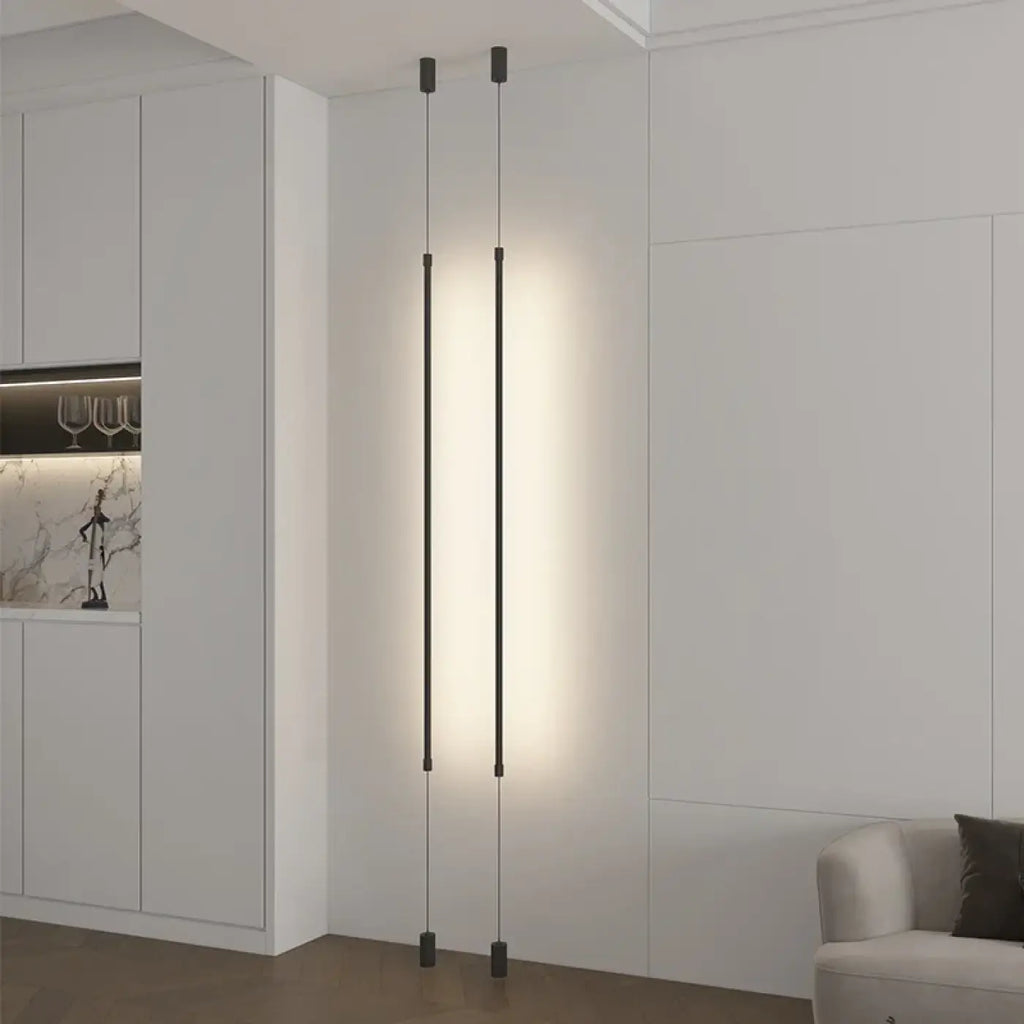 Luminaire à barre LED tendue du plafond au sol, S ou M