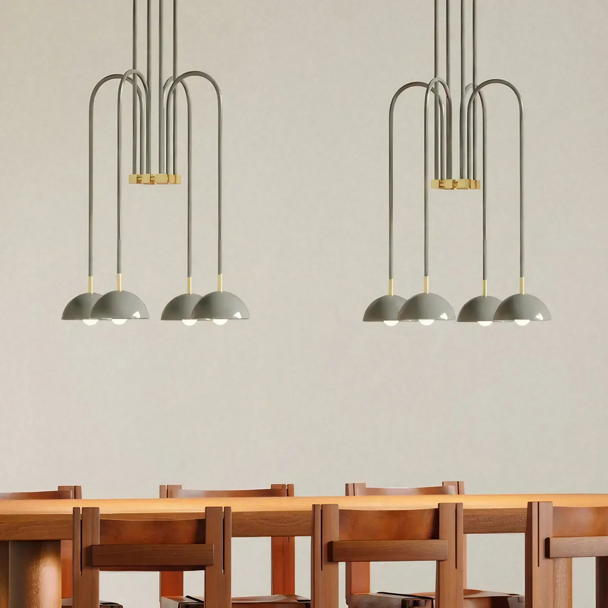Suspension design aérienne, rouge ou grise, tailles S, M, L