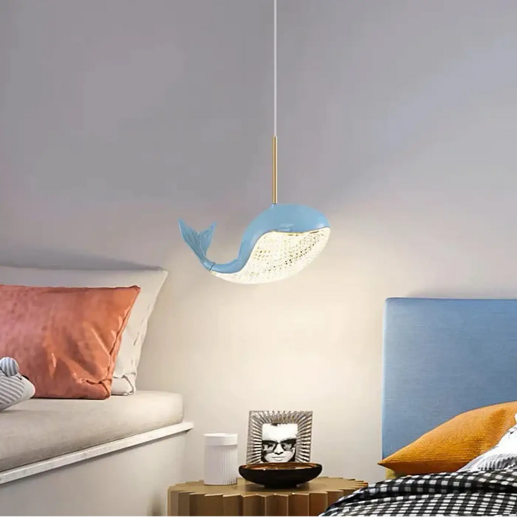 Suspension baleine pour chambre d'enfant, quatre coloris