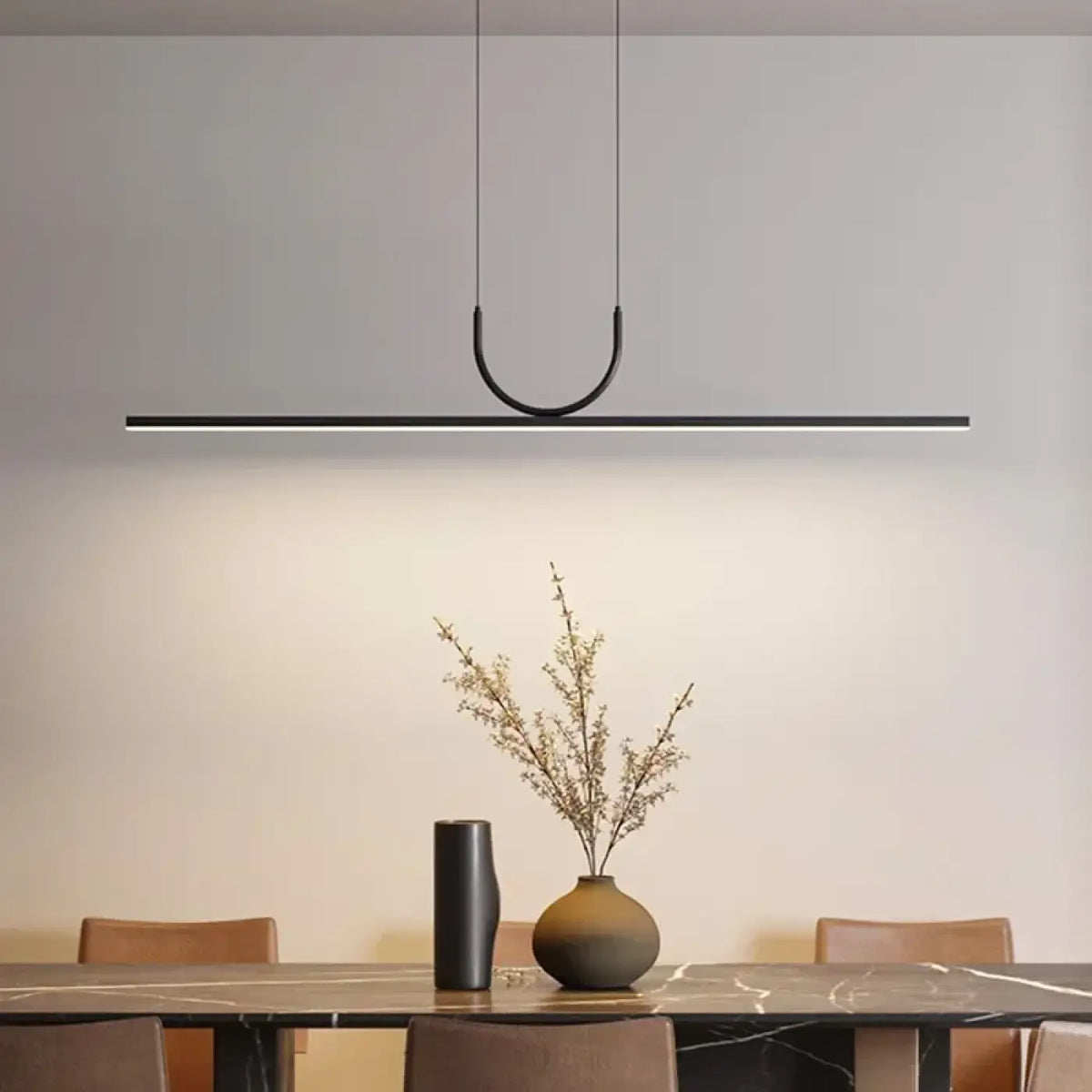 Suspension barre LED horizontale, quatre tailles S à XL