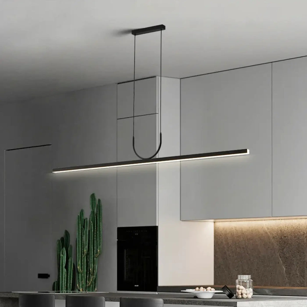 Suspension barre LED horizontale, quatre tailles S à XL