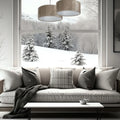Suspension en fausse fourrure beige, intérieur gris clair, S, M, L
