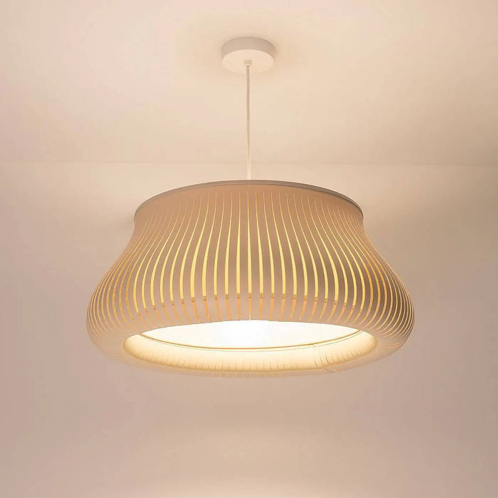 Suspension ajourée ronde beige, tailles S ou M