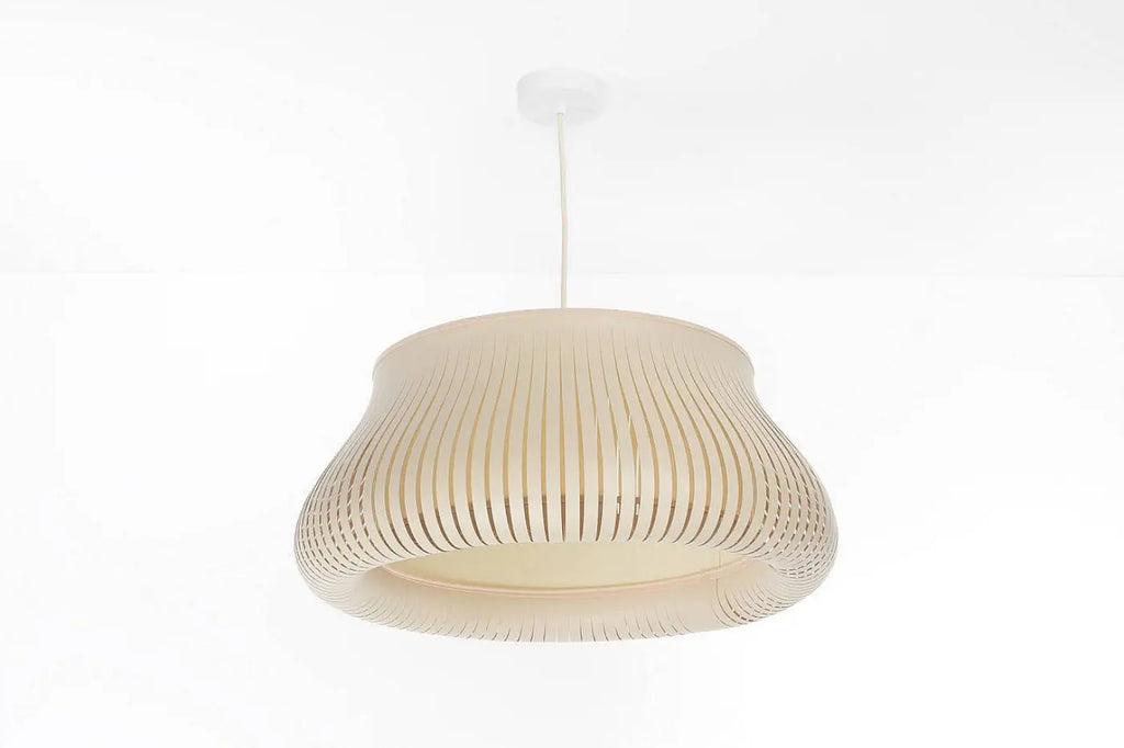 Suspension ajourée ronde beige, tailles S ou M