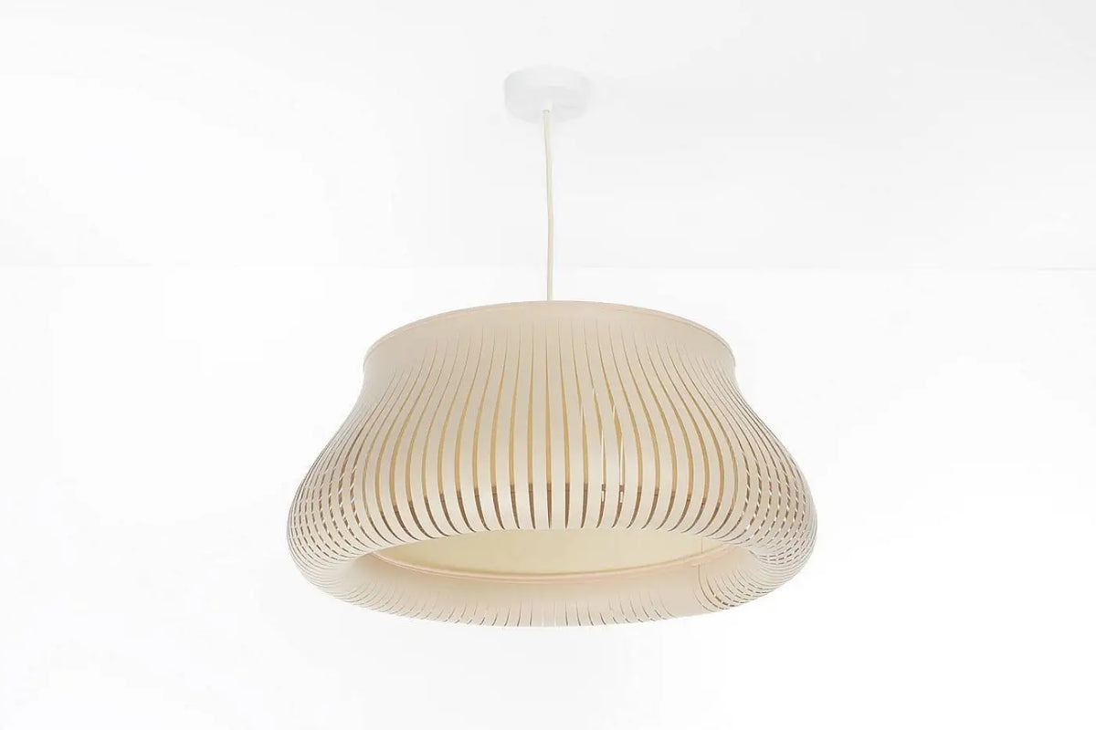 Suspension ajourée ronde beige, tailles S ou M
