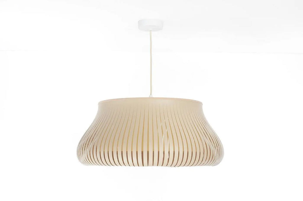 Suspension ajourée ronde beige, tailles S ou M