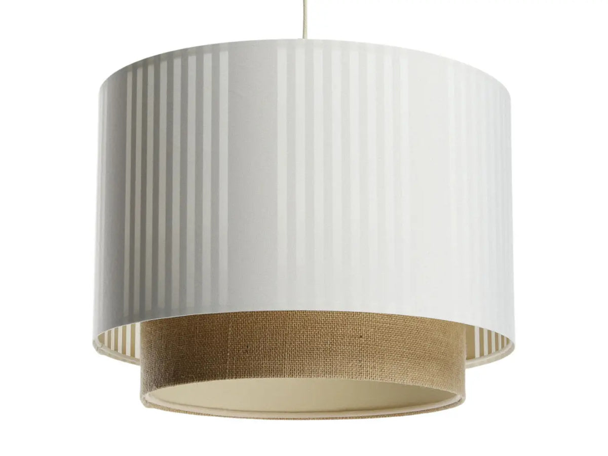Suspension beige et blanche, finition écrue, tailles S, M, L