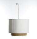 Suspension beige et blanche, finition écrue, tailles S, M, L