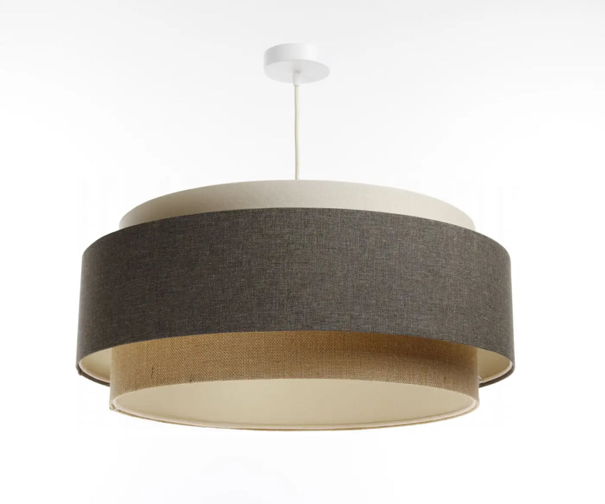 Suspension beige et crème, touches d'écru et de graphite