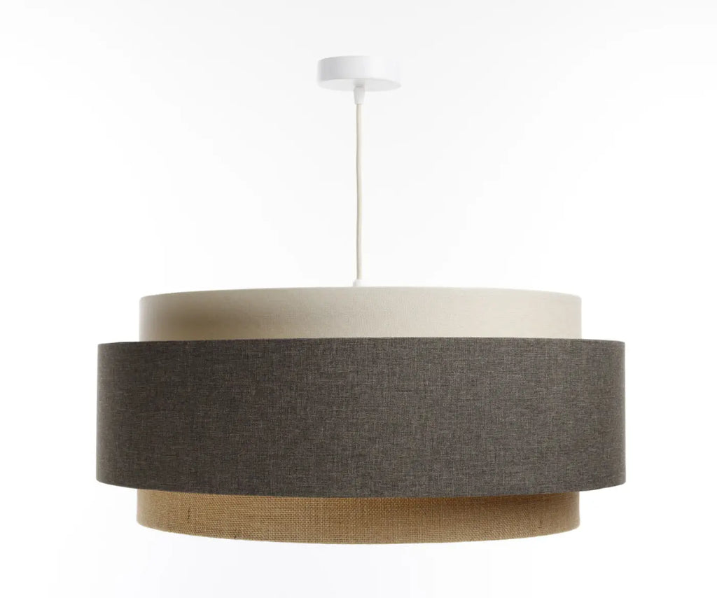 Suspension beige et crème, touches d'écru et de graphite