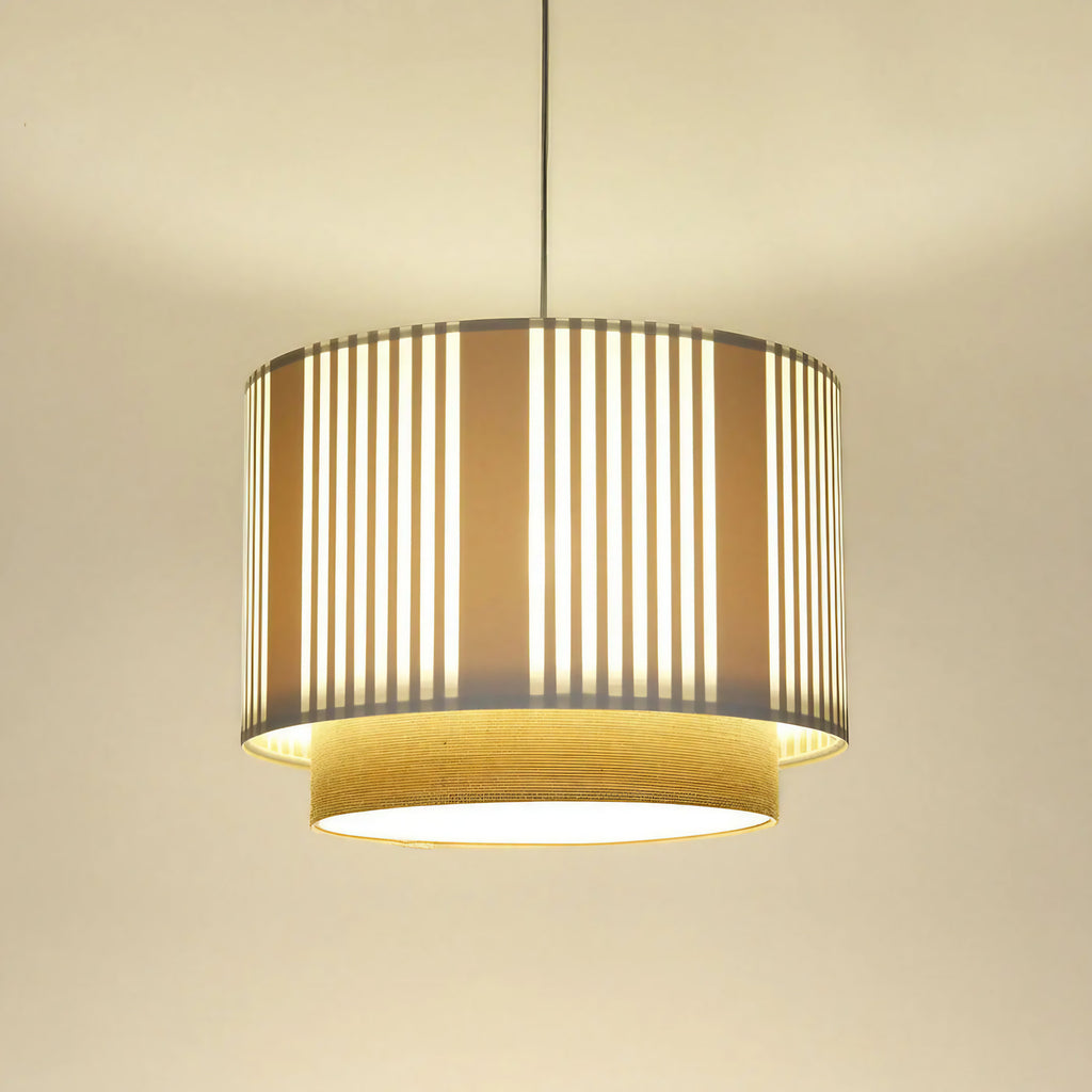 Suspension beige et blanche, finition écrue, tailles S, M, L