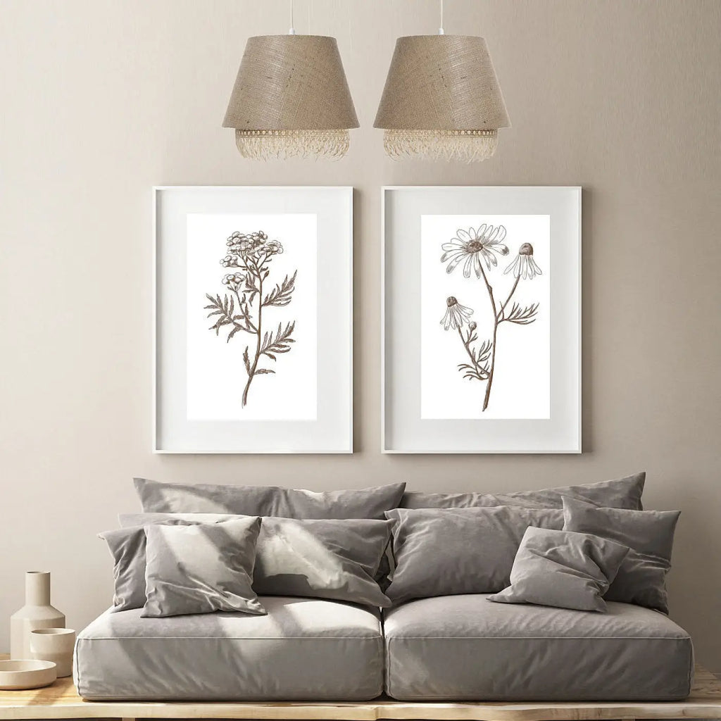 Suspension en rotin, teinte beige, ligne moderne
