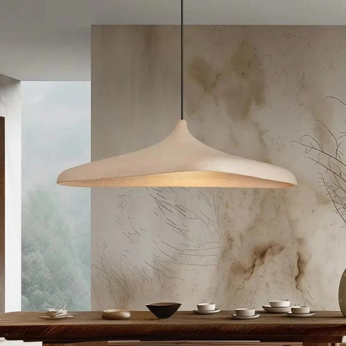 Suspension blanc crème au design original, tailles S ou M