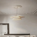 Suspension sculpturale en papier blanc, tailles S ou M