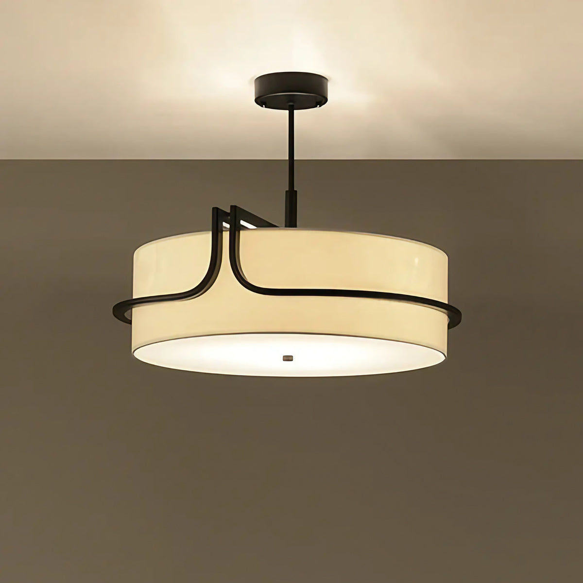 Suspension blanche contemporaine pour table de repas, tailles S et M