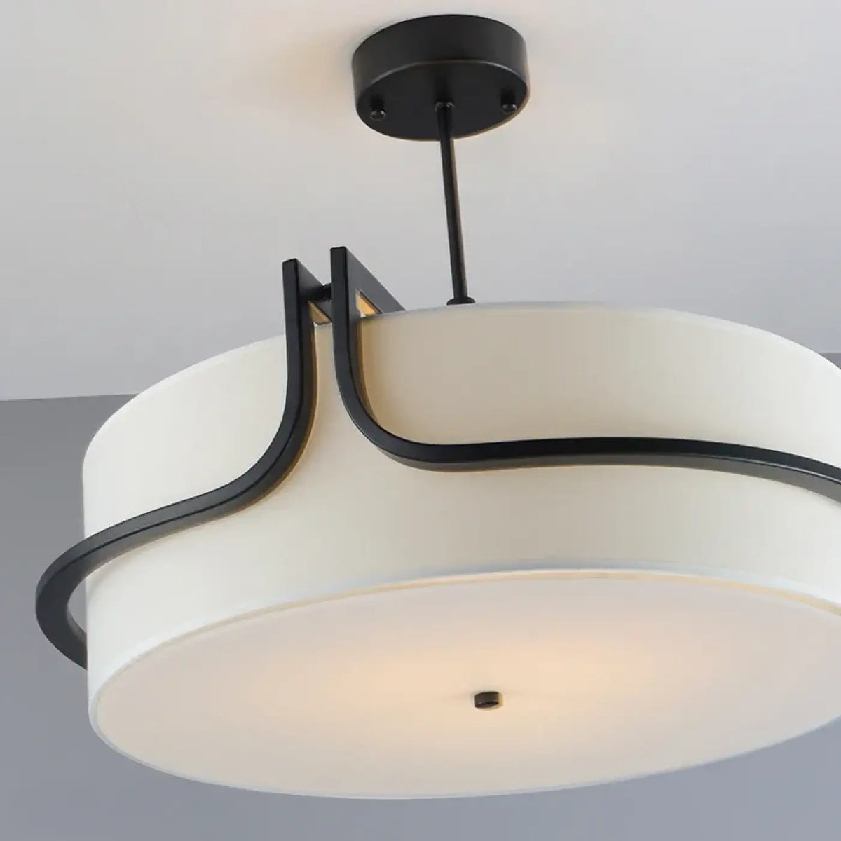 Suspension blanche contemporaine pour table de repas, tailles S et M