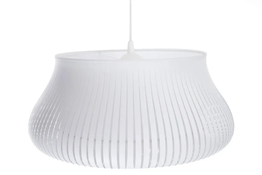 Suspension ronde blanche ajourée, deux tailles S et M
