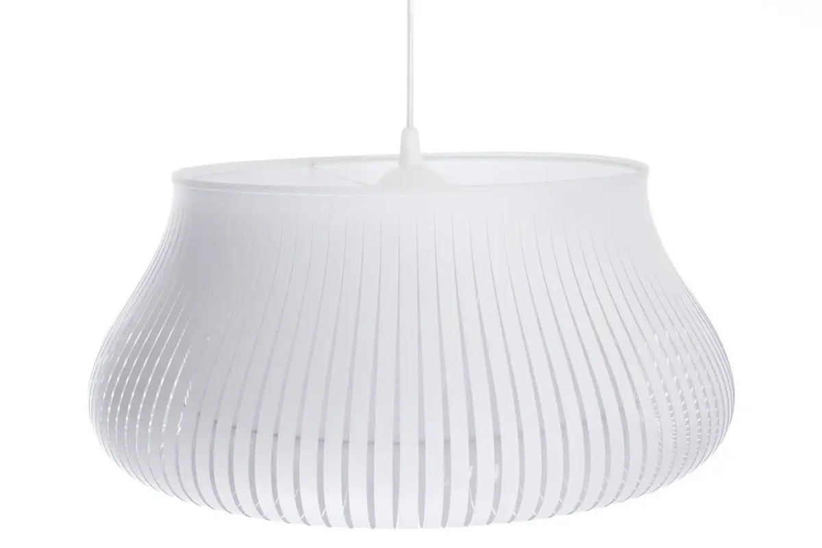 Suspension ronde blanche ajourée, deux tailles S et M