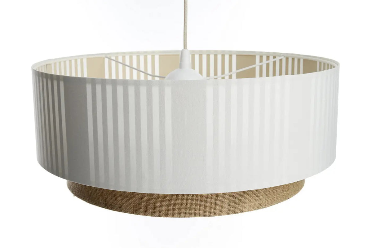 Suspension blanche, beige et écru, trois tailles S, M et L