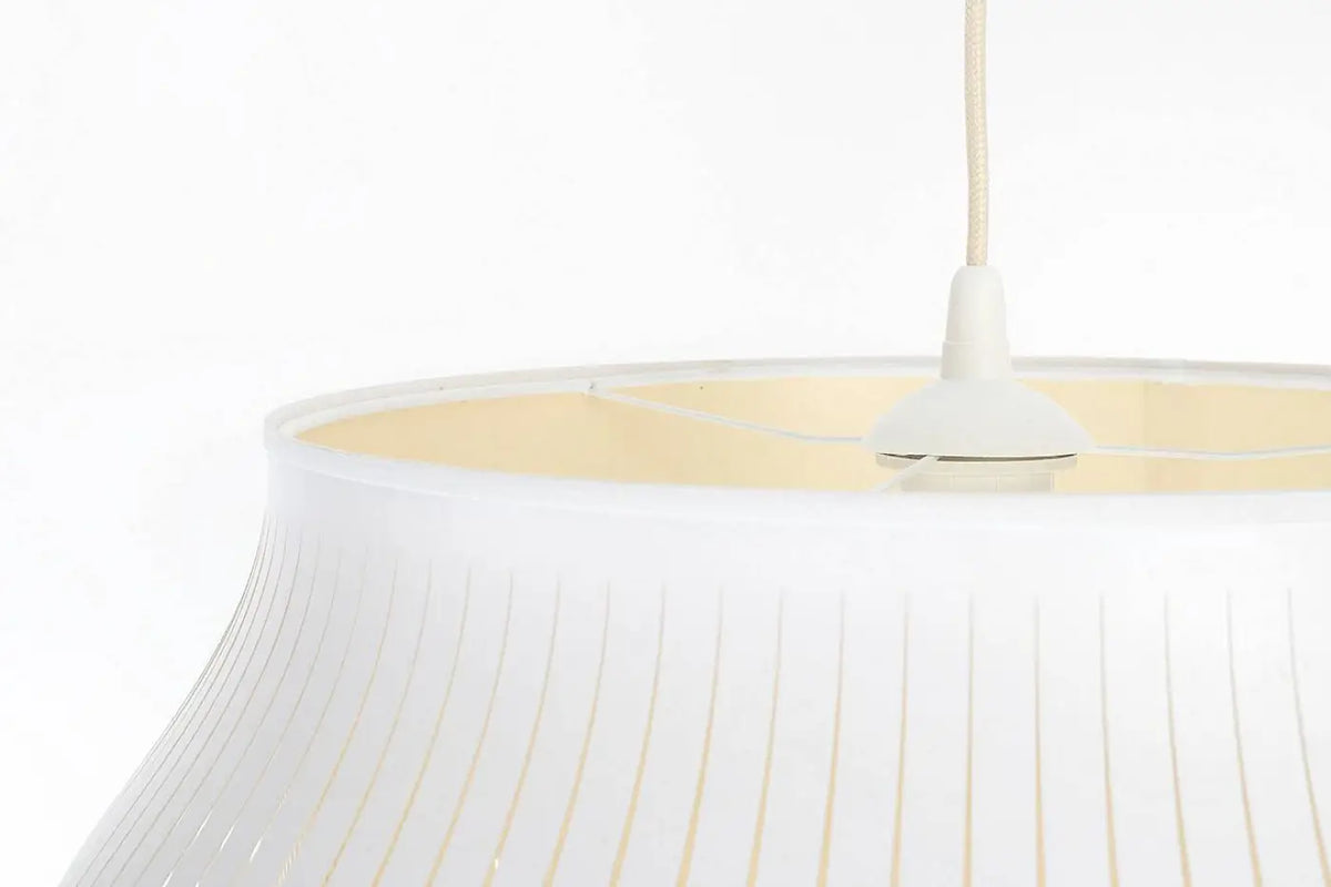 Suspension ronde blanche et crème, tailles S et M