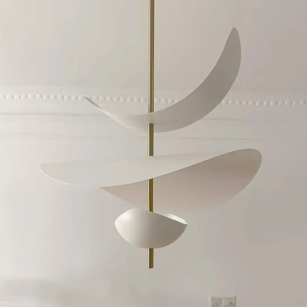 Suspension blanche contemporaine, tailles S ou M