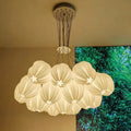 Suspension bouquet de fleurs blanches, 7, 13 ou 19 lumières