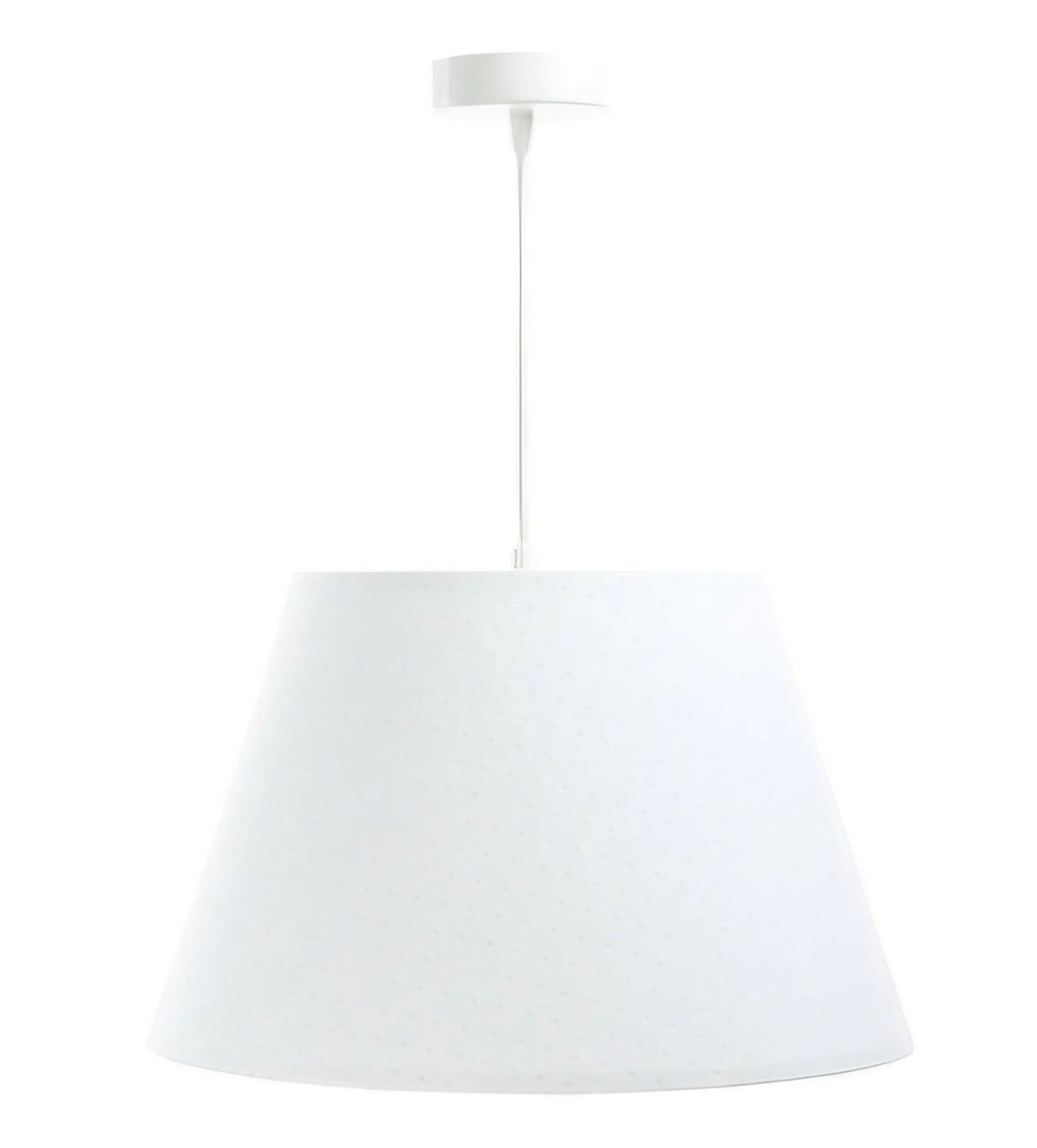 Suspension cloche en tissu blanc, 40 cm, style scandinave