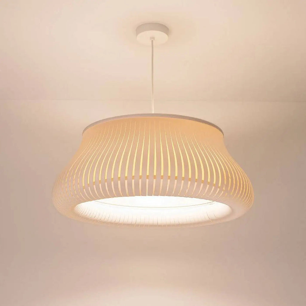 Suspension ronde blanche et crème, tailles S et M