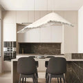 Suspension blanche au design original, tailles S, M et L