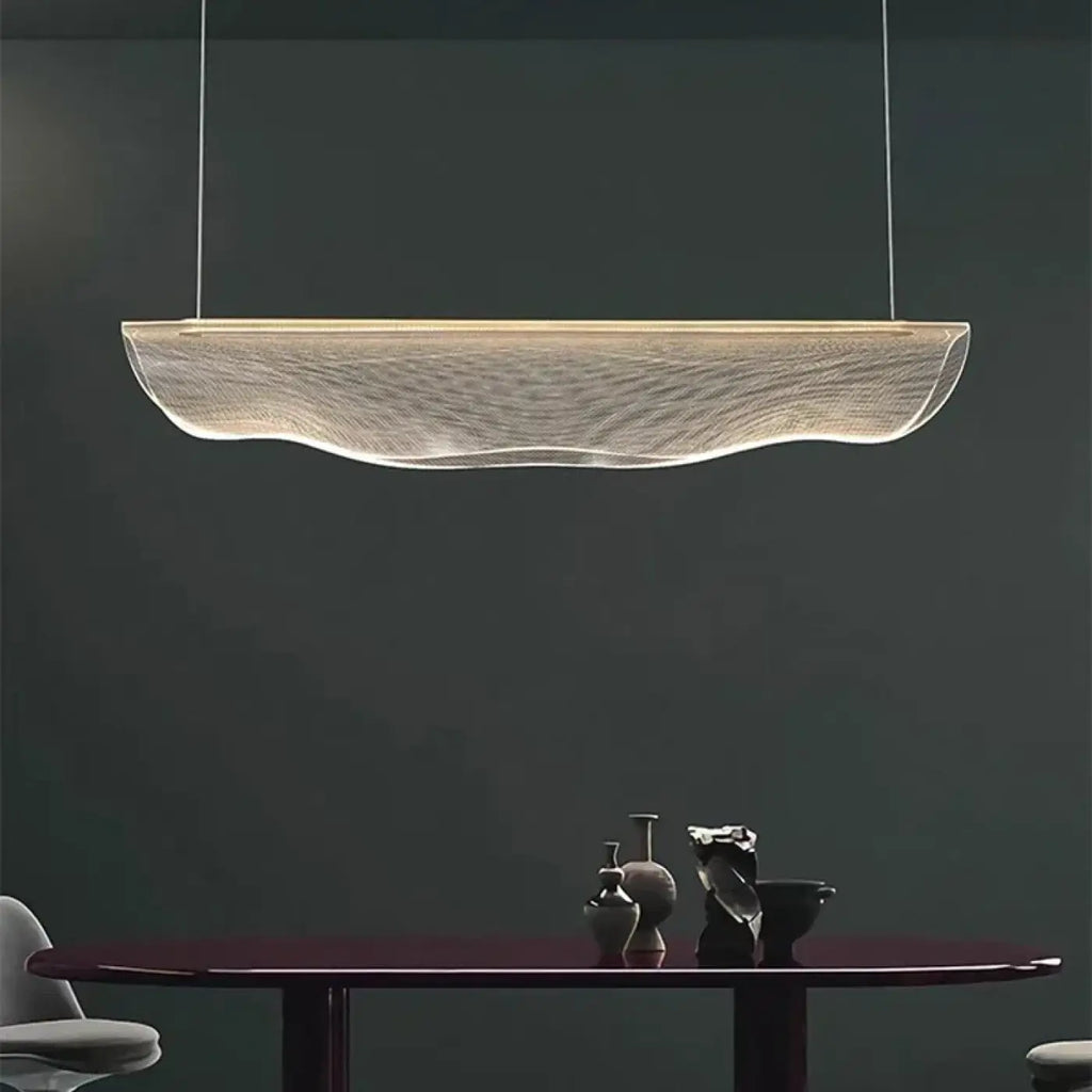 Suspension LED blanche, support noir ajustable, tailles S et M