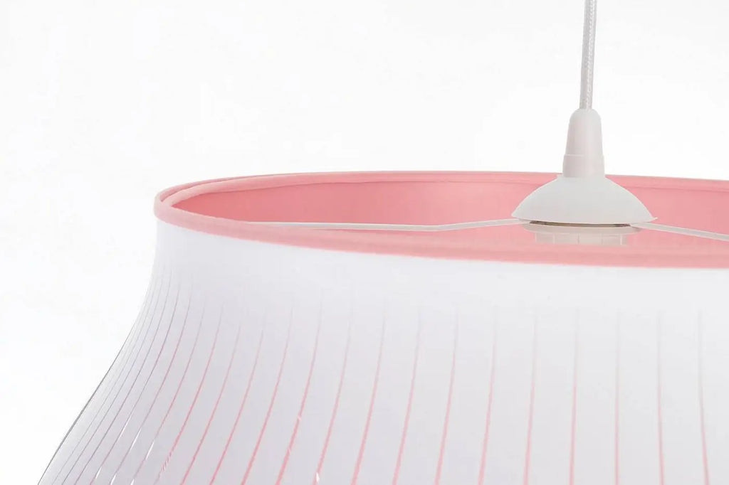 Suspension arrondie blanche et rose, style moderne, tailles S ou M