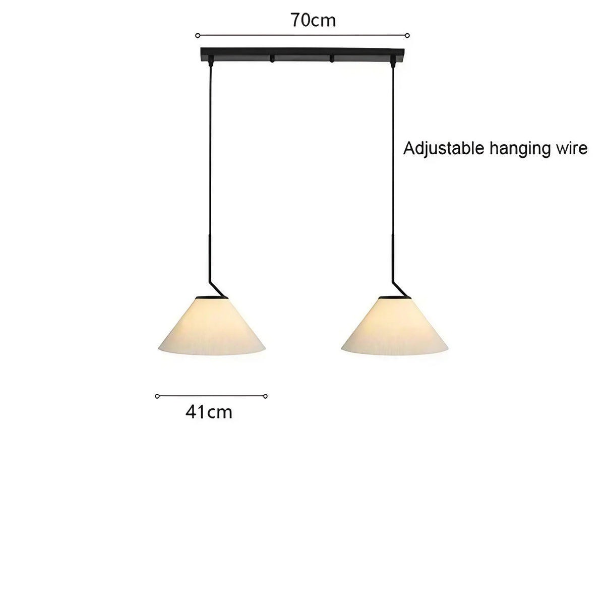 Suspension blanche style nordique, quatre modèles au choix