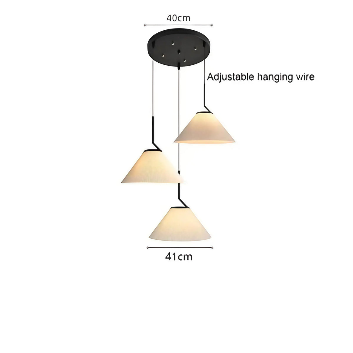 Suspension blanche style nordique, quatre modèles au choix
