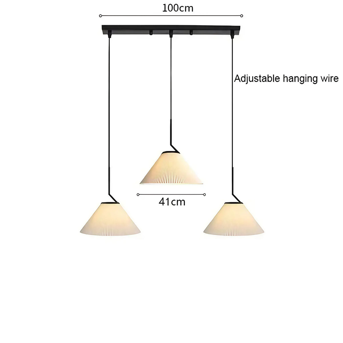 Suspension blanche style nordique, quatre modèles au choix