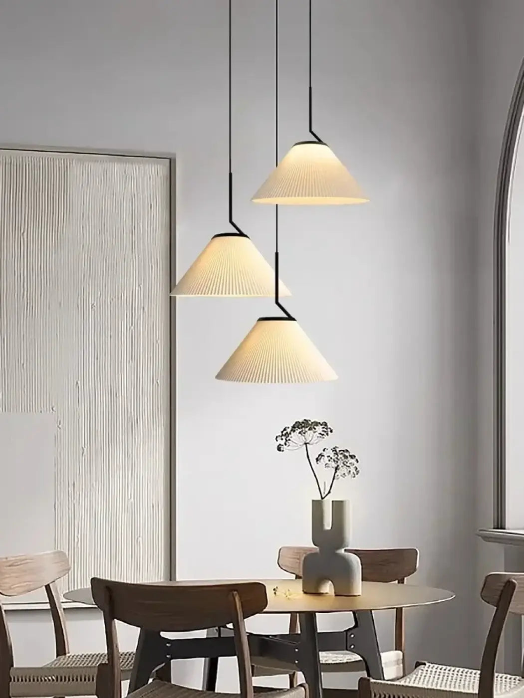 Suspension blanche style nordique, quatre modèles au choix
