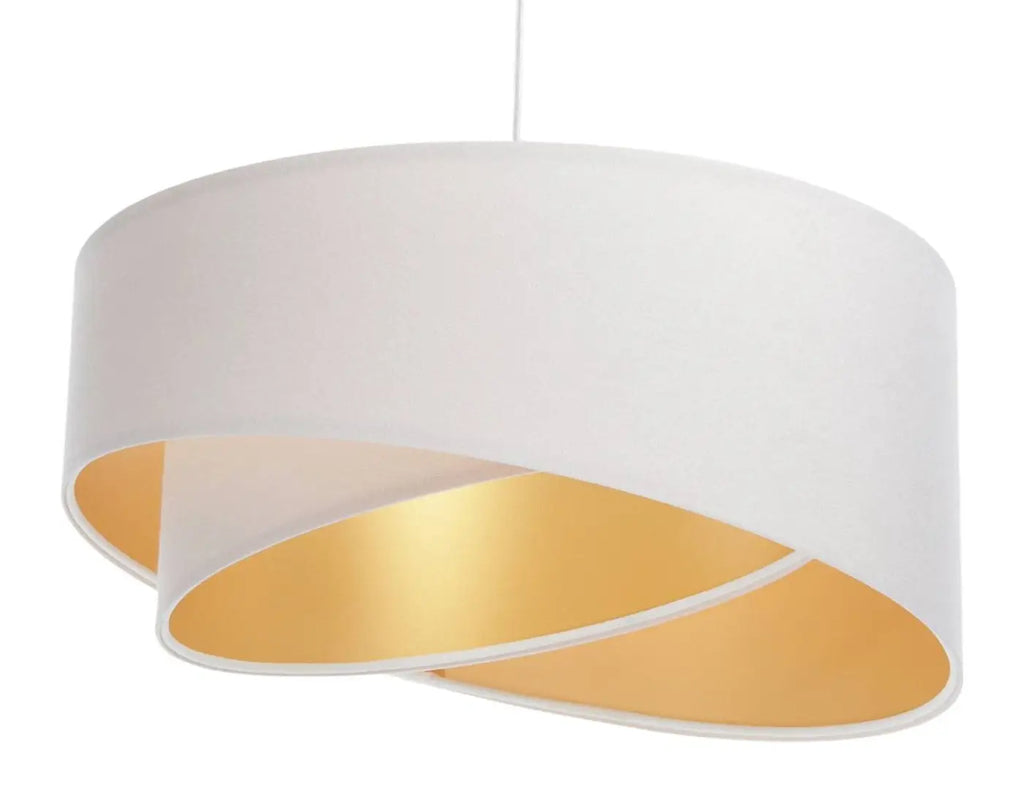 Suspension en tissu blanc à silhouette arrondie