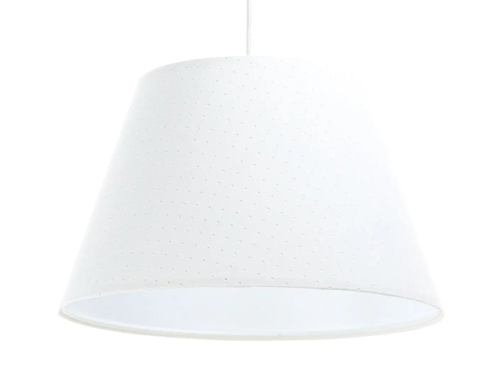Suspension cloche en tissu blanc, 40 cm, style scandinave