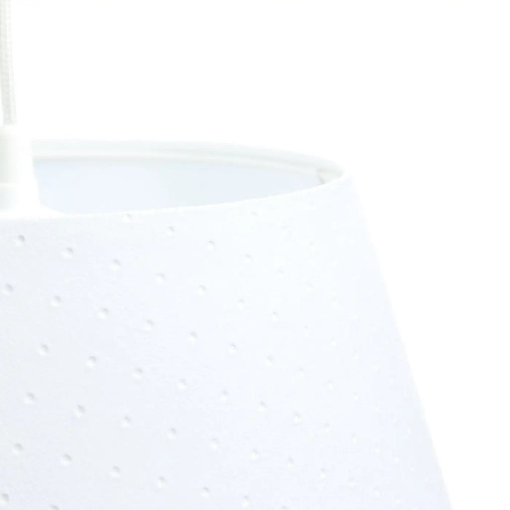 Suspension cloche en tissu blanc, 40 cm, style scandinave